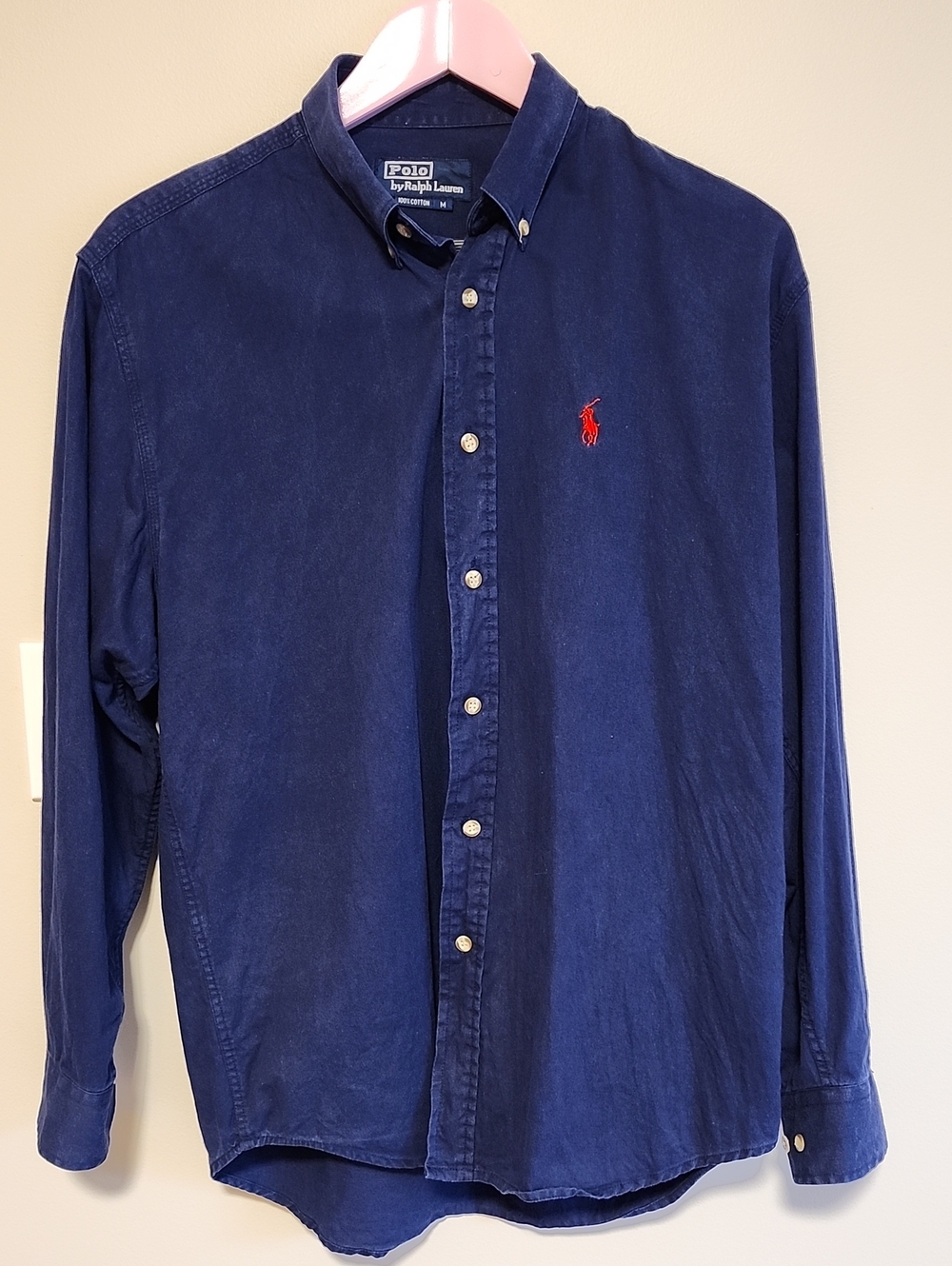 Polo by Ralph Lauren Navy Button-Down Shirt Size M